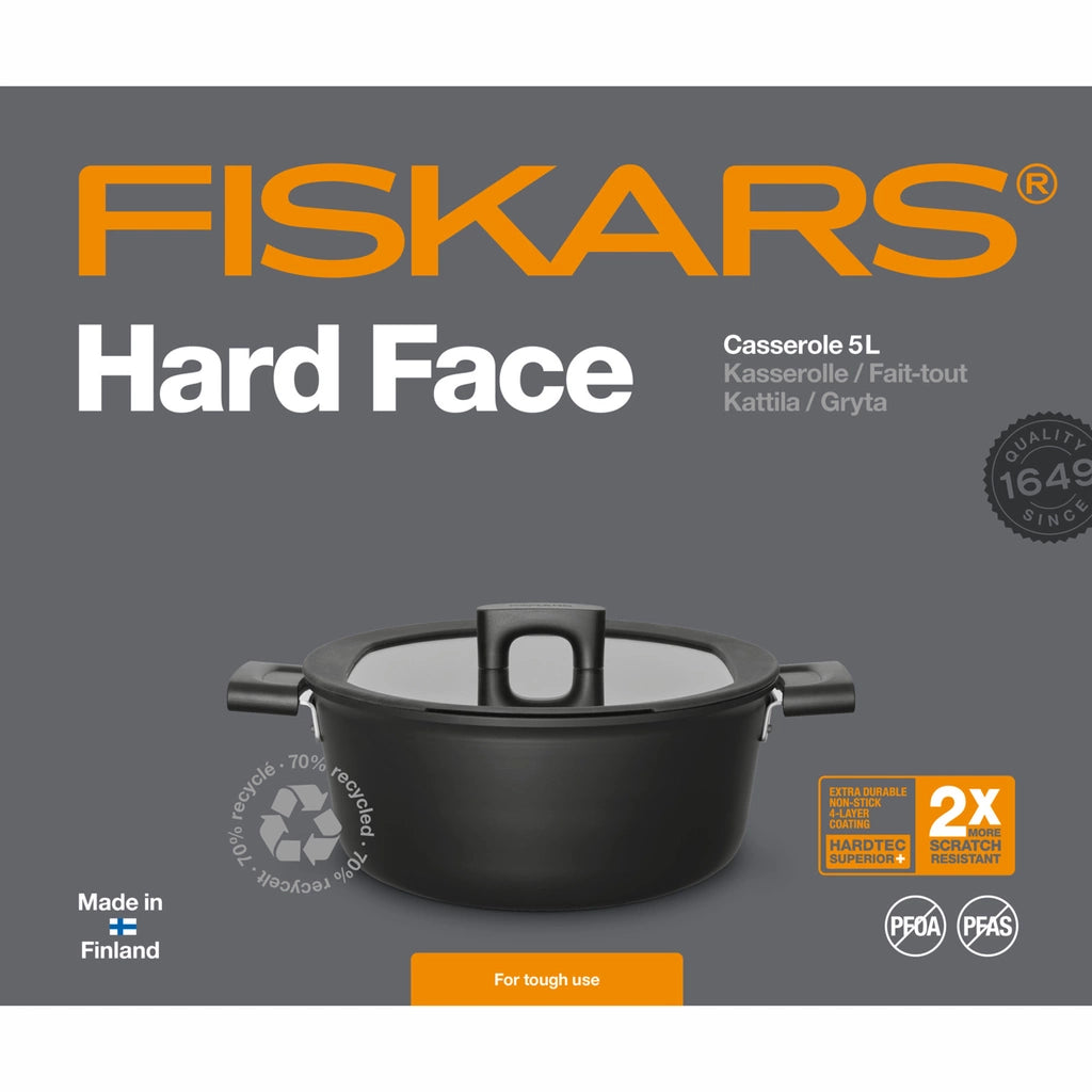 Fiskars Hard Face Gryta 5 L/26 cm