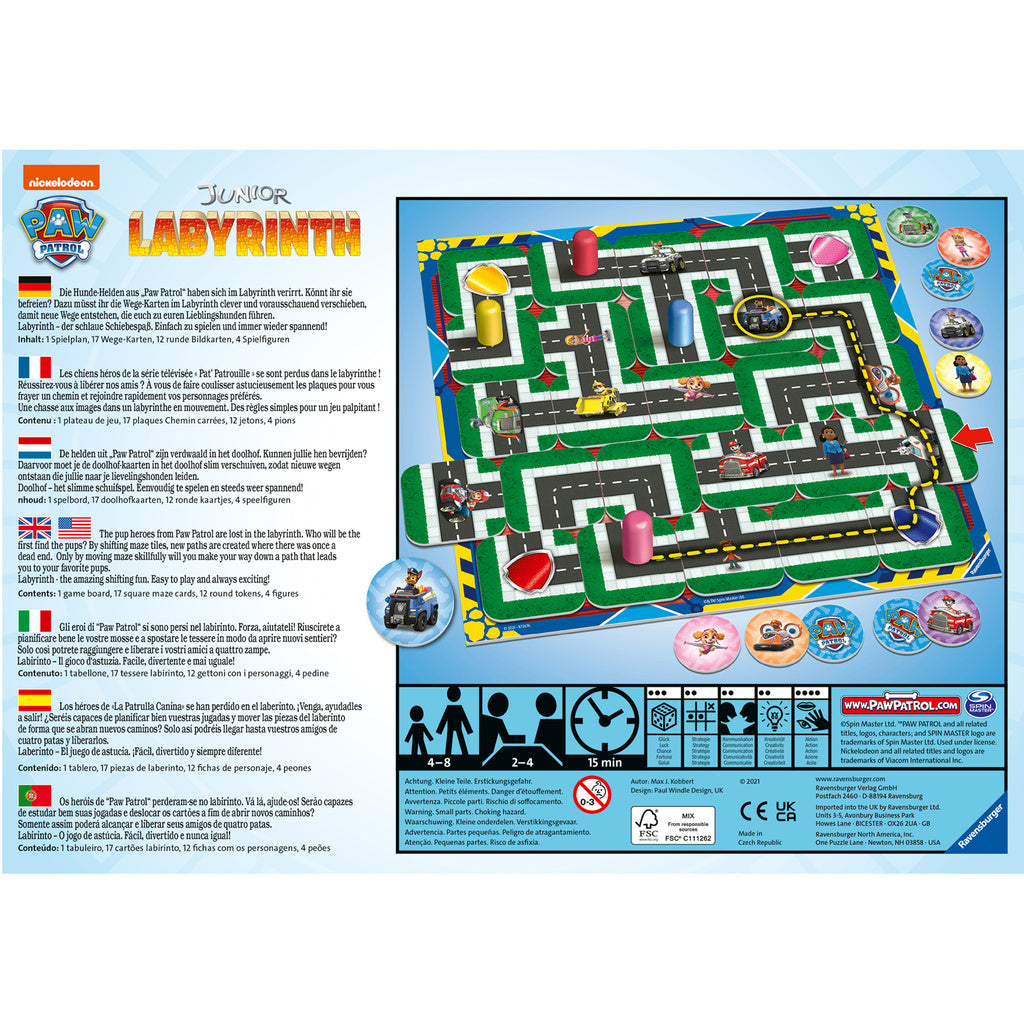 RAVENSBURGER PawPatrol Junior Labyrinth