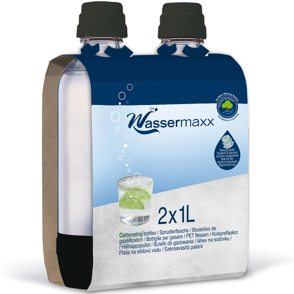 Sodastream 2x1L Wassermaxx bottles