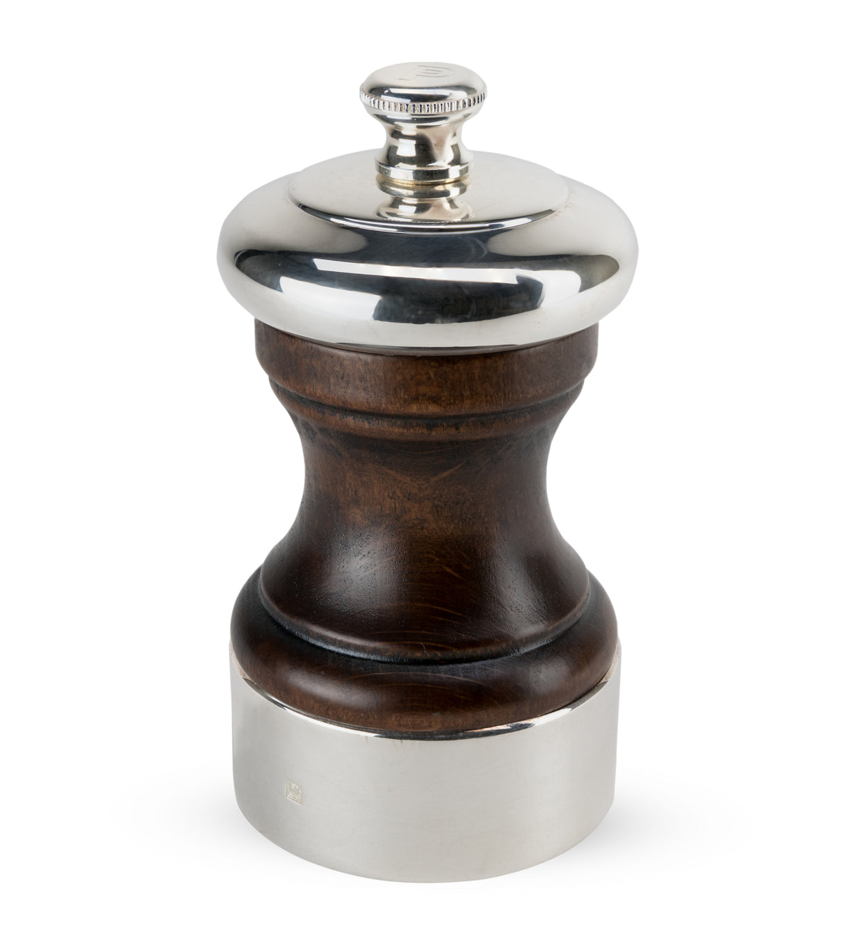 Peugeot Palace Pepper Mill Silverplate And Polished Wood 1