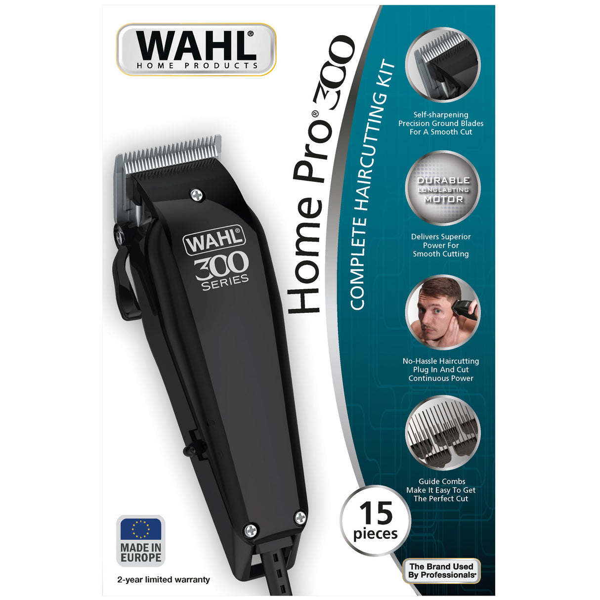 Wahl Home Pro 300 Frisörklippare, Nätdriven 20102