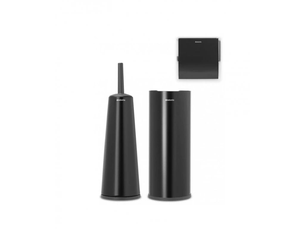 Brabantia ReNew Badrumstillbehör Set med 3 - Matt Black