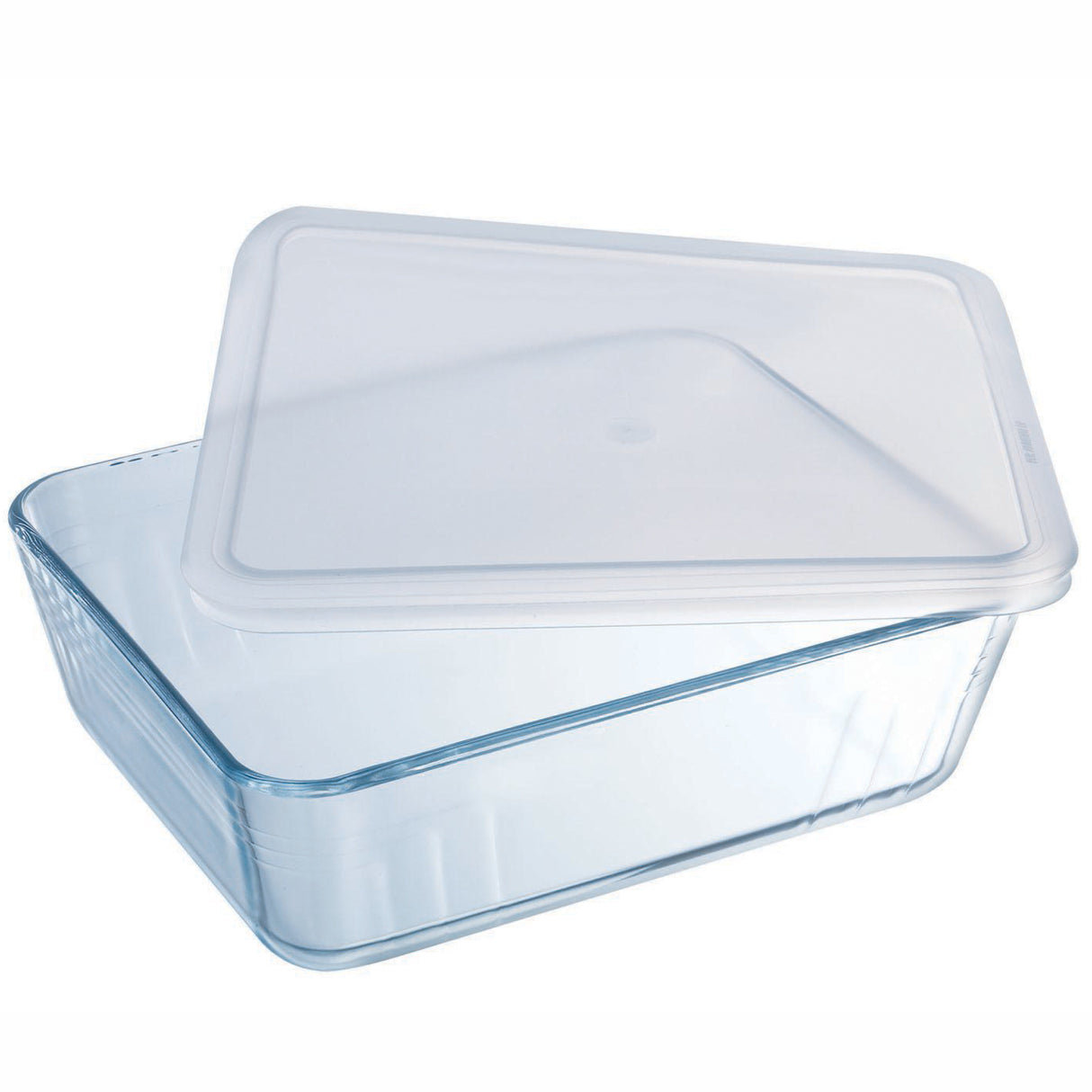 Pyrex Avlång form med plastlock 25x20cm/2,6L Cook