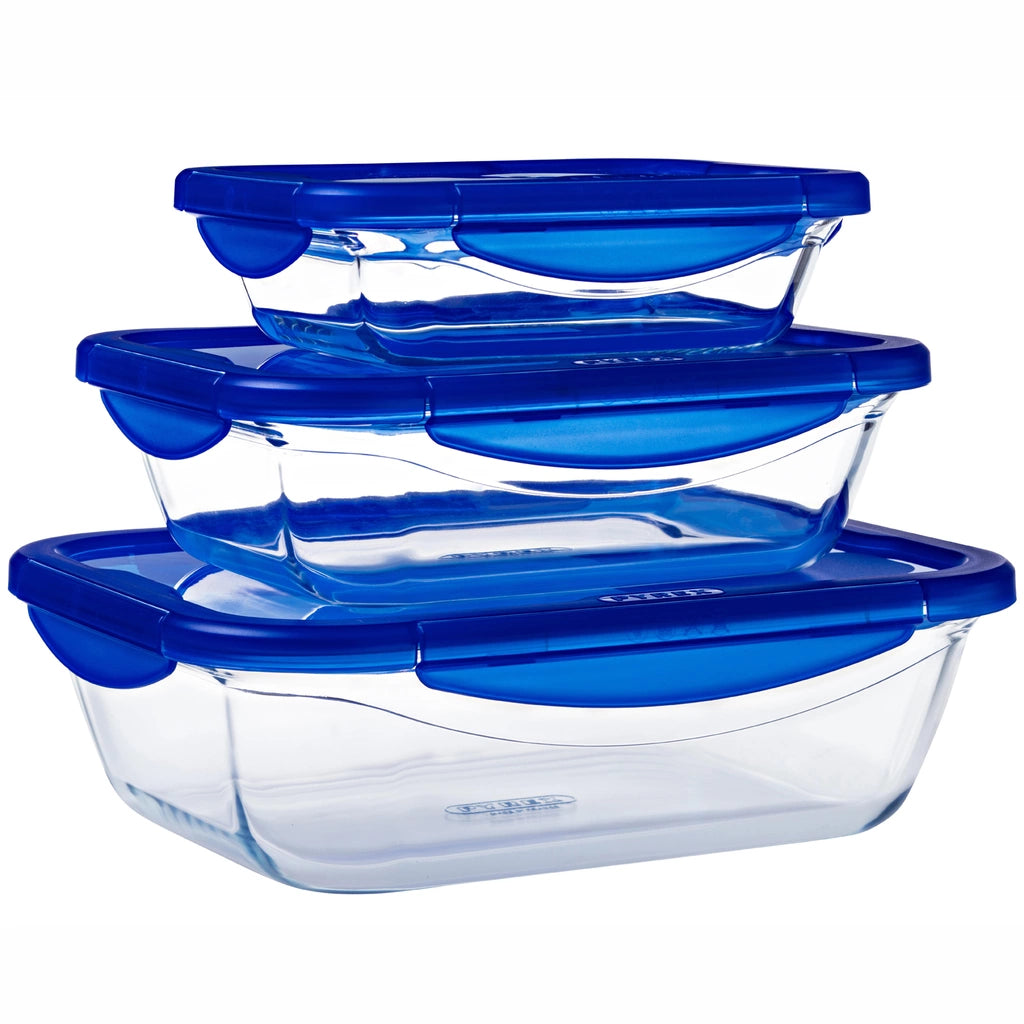 Pyrex Medium form med med snäpplock 4 26x19cm/1,7L