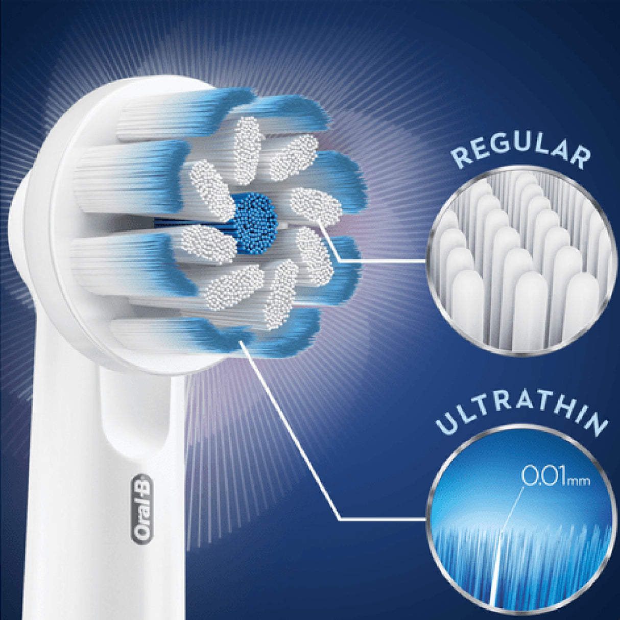 Oral B Borsthuvud Sensitive Clean & Care 4st