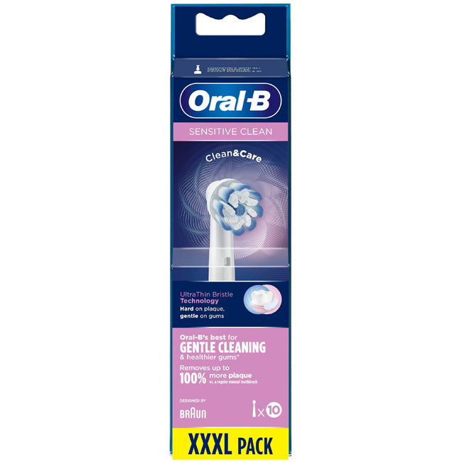 Oral B Borsthuvud Sensitive Clean & Care 10st