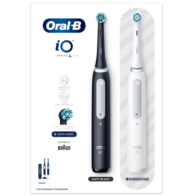 Oral B Eltandborste iO4 Duo Black UCB / White SC