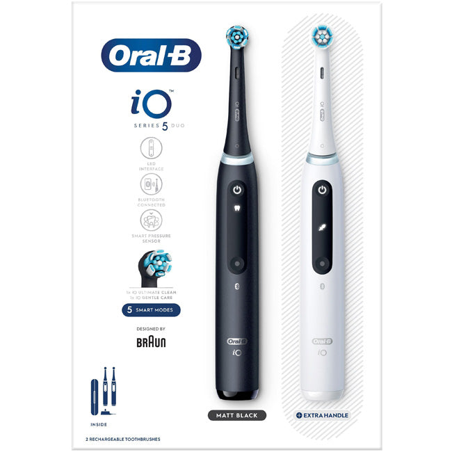 Oral B Eltandborste iO5 Duo Black UCB/ White SC