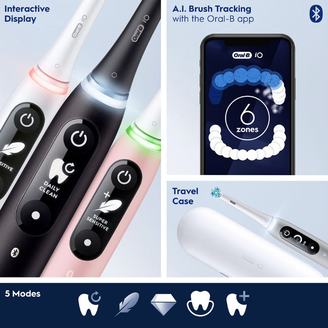 Oral B Eltandborste iO6 Series M6 Black/Light Rose