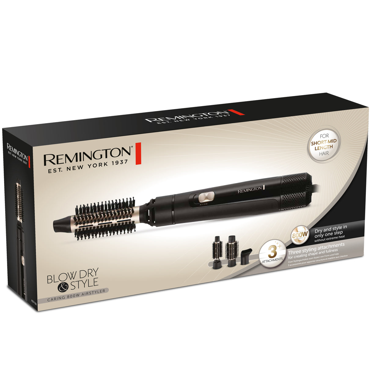 Remington Varmluftsborste AS7300 Blow Dry & Style 800W