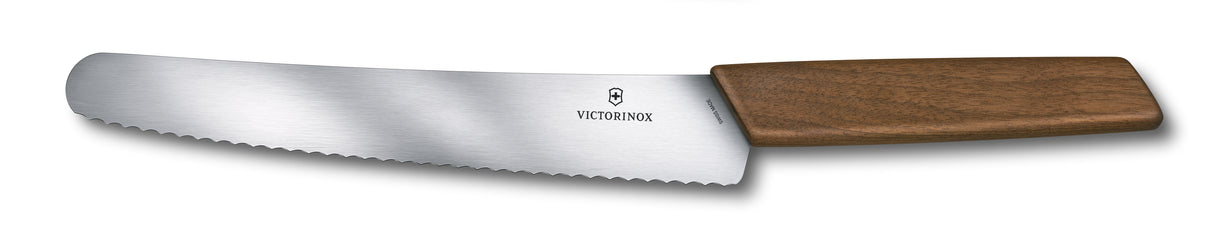 Victorinox Swiss Modern Bread and Pastry Knife, 22 cm, walnut