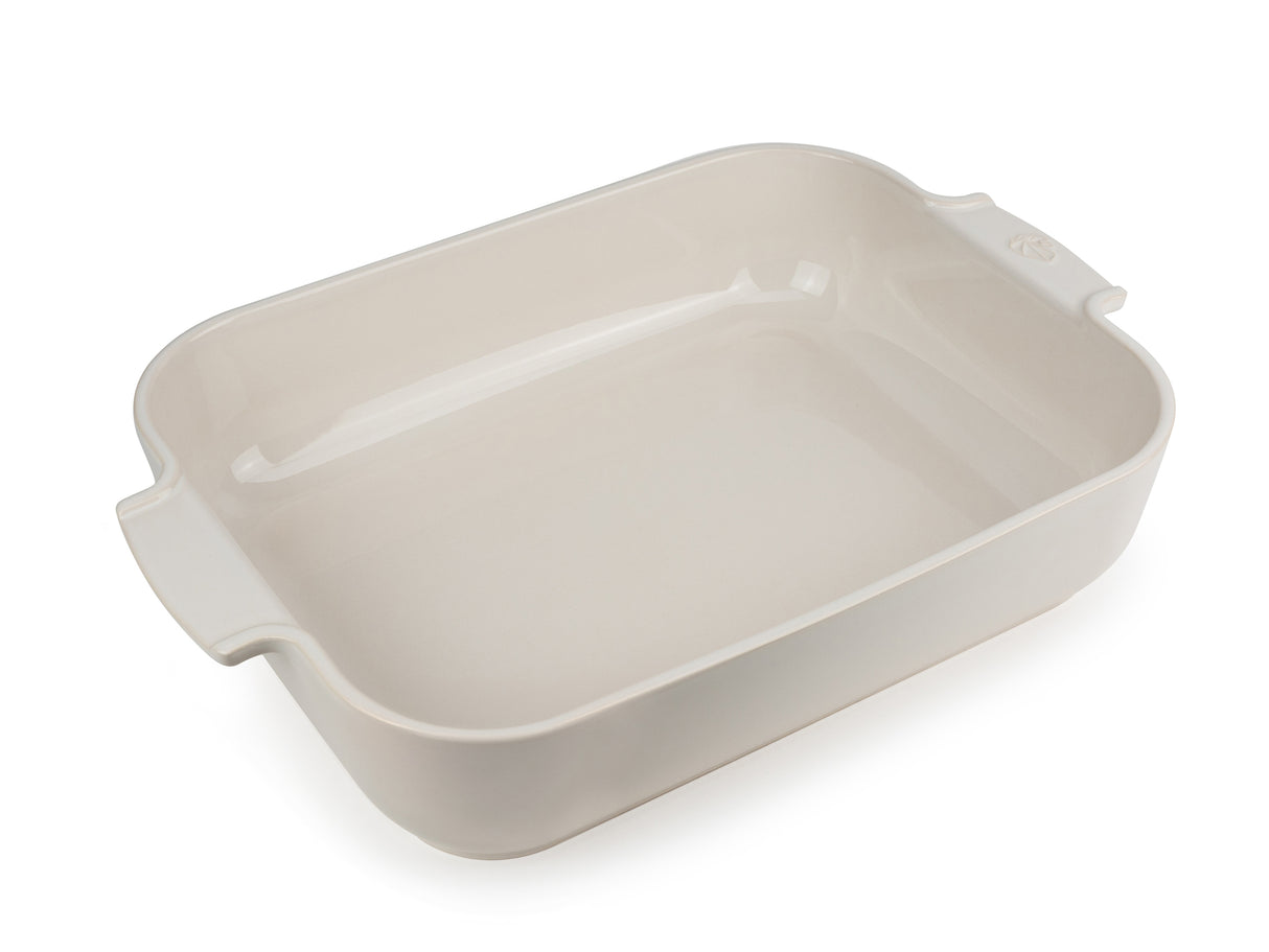 Peugeot Appolia Ceramic Rectangular Bakers Ecru 40 cm