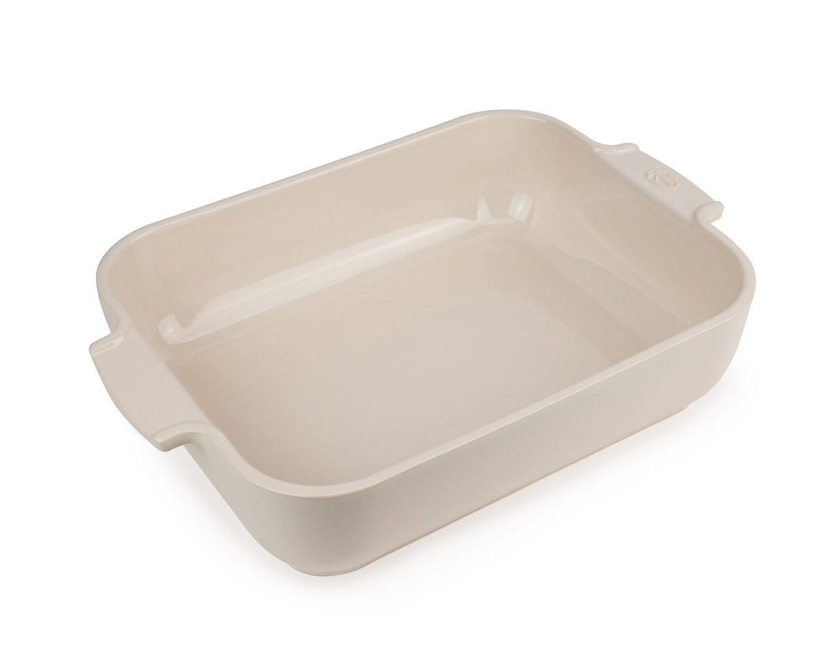 Peugeot Appolia Ceramic Rectangular Bakers Ecru 32 cm