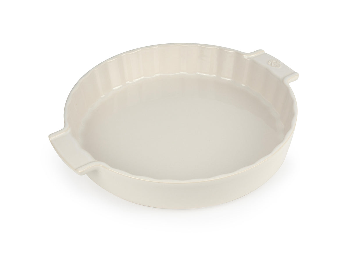 Peugeot Appolia Ceramic Meat Pie Dish Ecru 28 cm