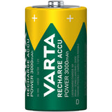 Varta Laddningsbart batteri D 3000 mAh 2-pack