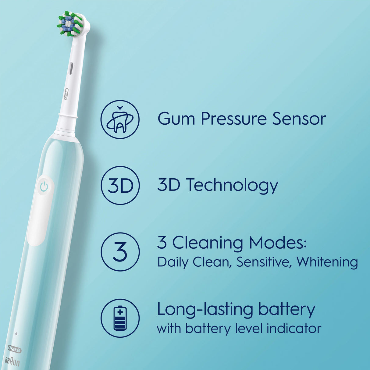 Oral B Eltandborste Pro1 Turquoise + Extra Refill