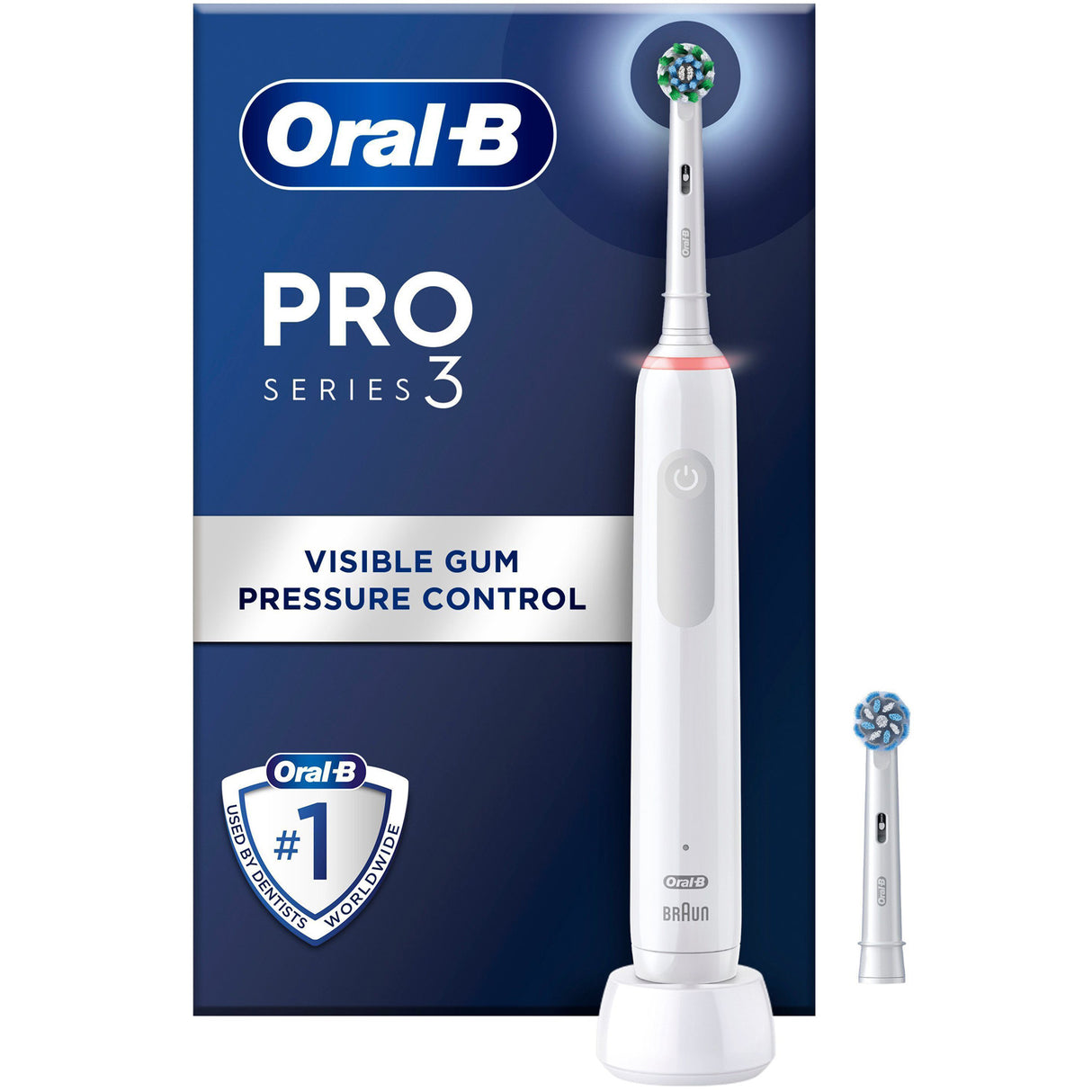 Oral B Eltandborste Pro3 White + Extra Refill