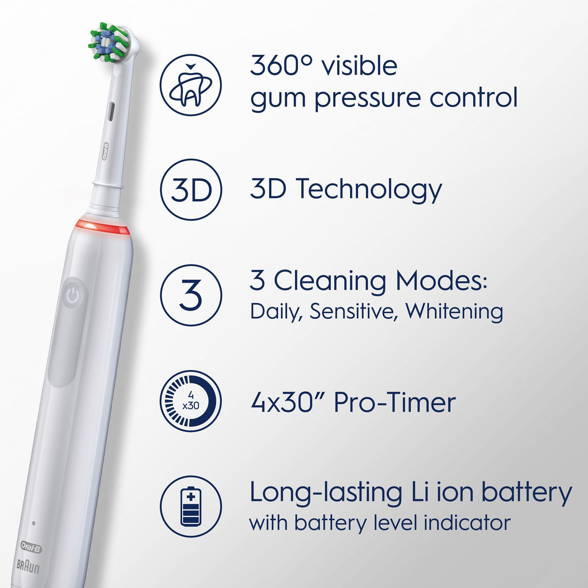 Oral B Eltandborste Pro3 White + Extra Refill