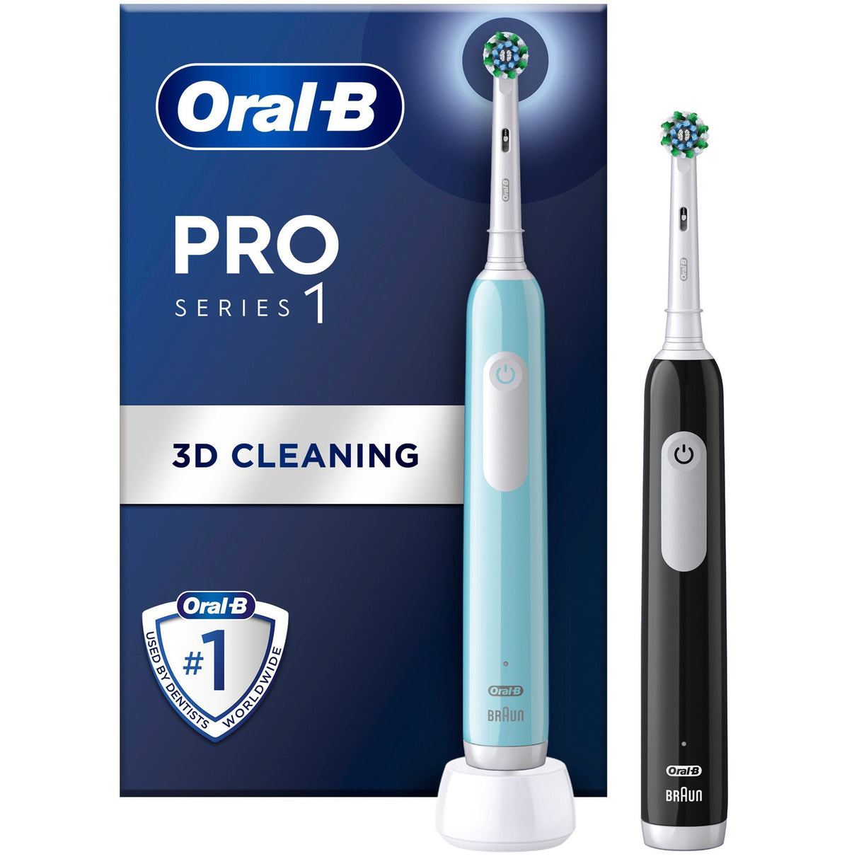 Oral B Eltandborste Pro1 Duo Black / Turquoise