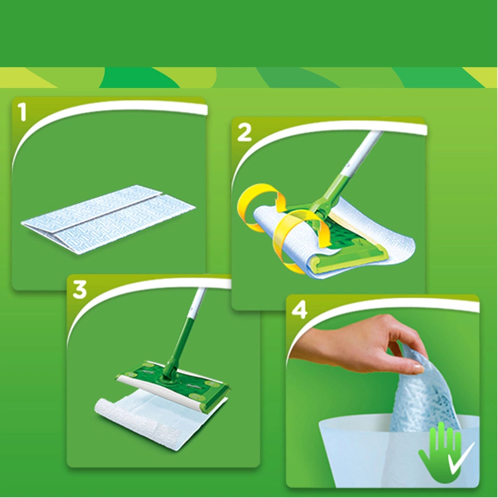 Swiffer Sweeper Startkit 1 Rengöringsmopp, dry & wet