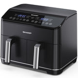 Sharp Airfryer Dubbel 2X4L  2X1800W - AF-GD82AE-B