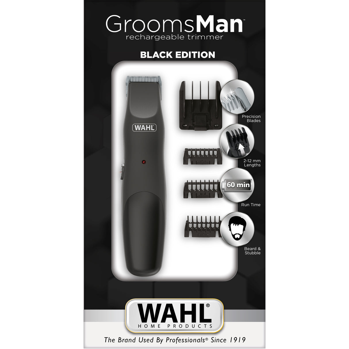 Wahl Skäggtrimmer Groomsman BLACK EDITION