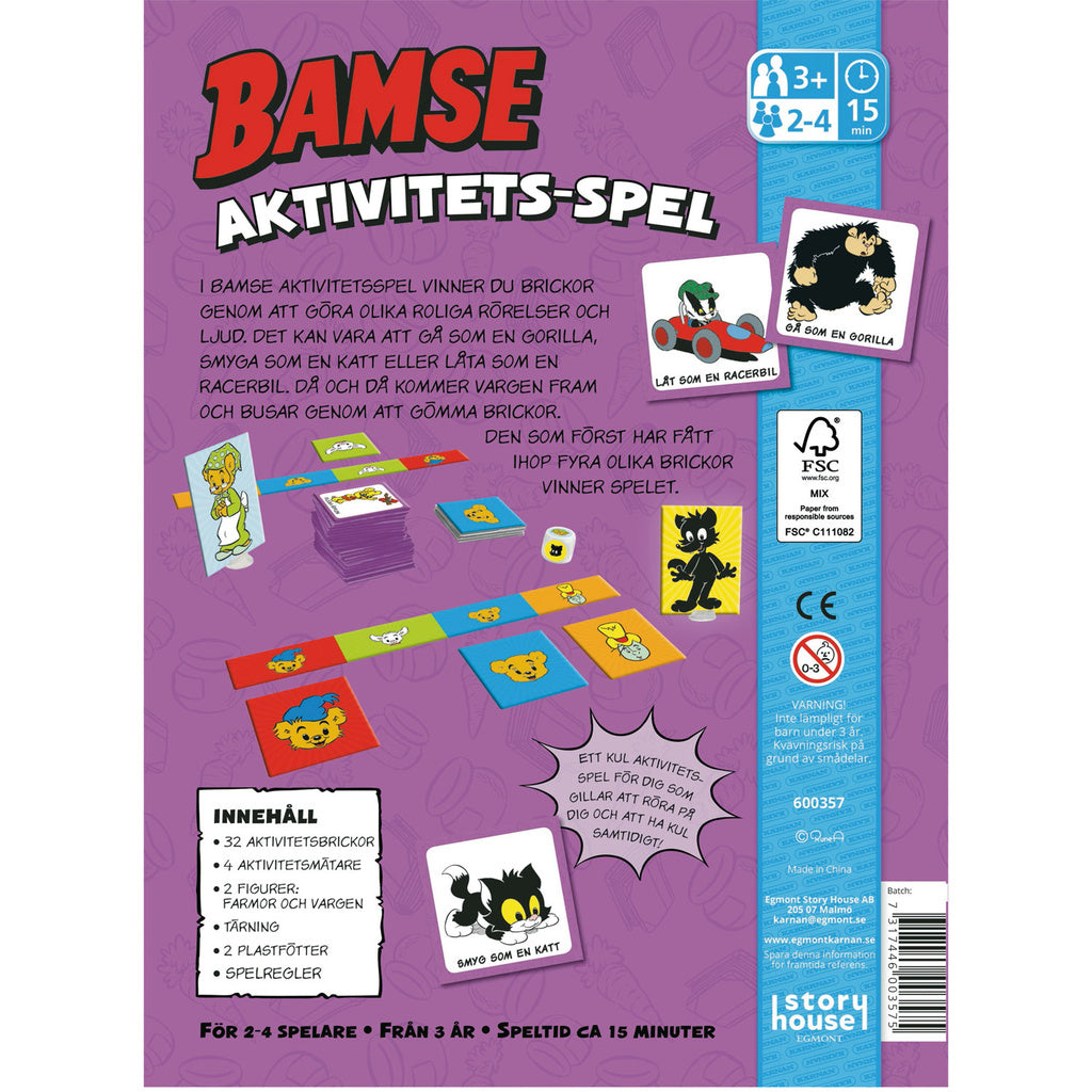 KÄRNAN Bamse Aktivitetsspel