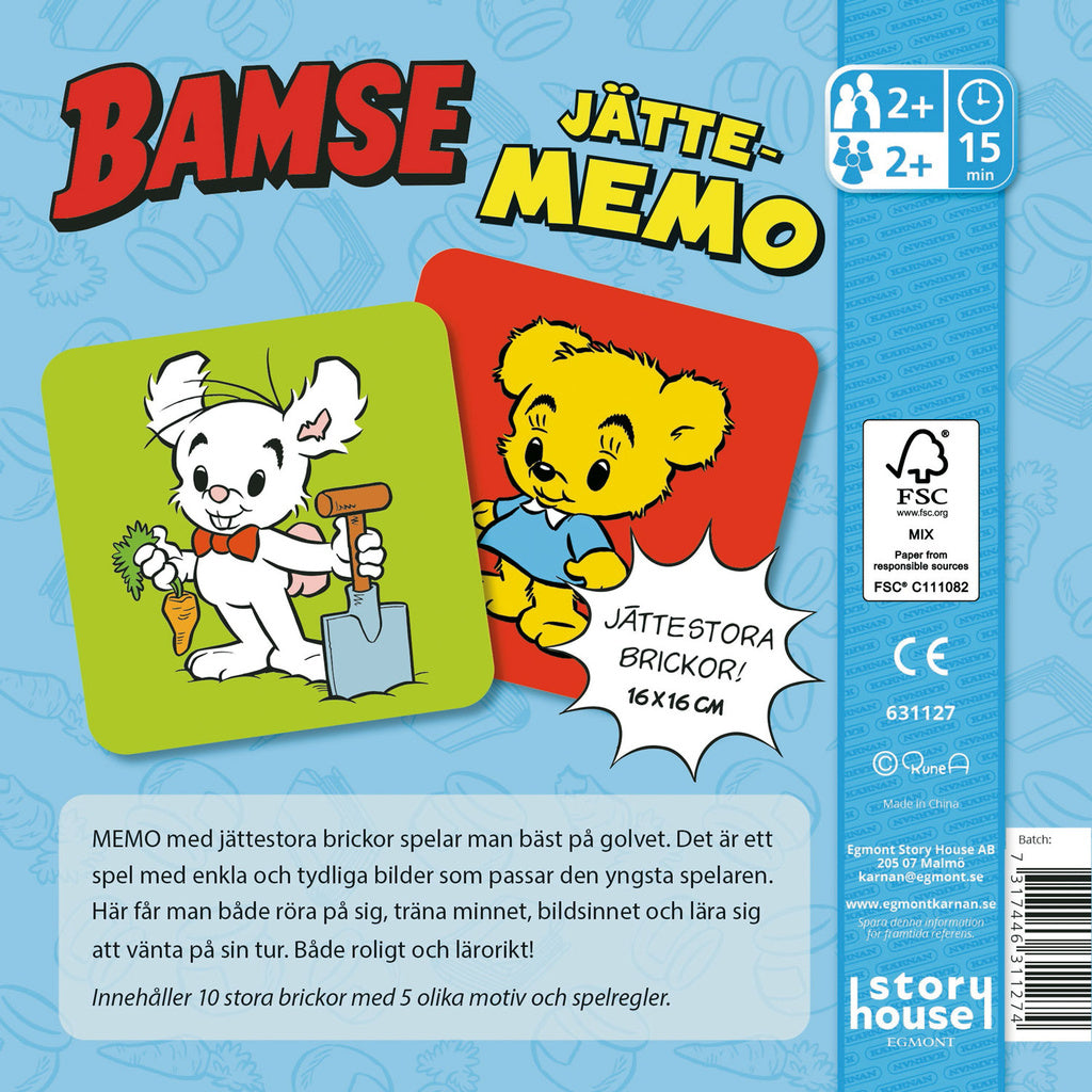 KÄRNAN Bamse Jättememo