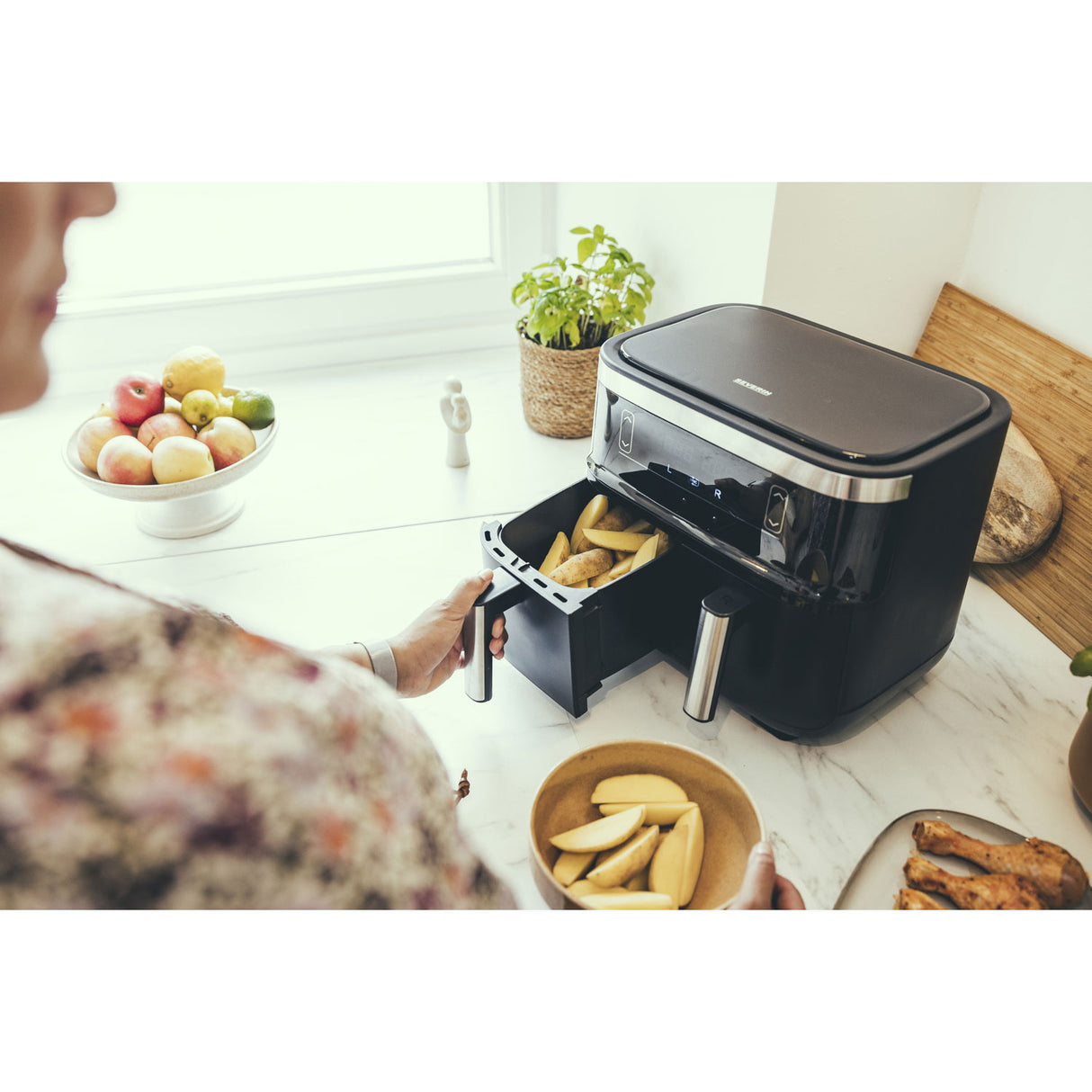 Severin Air Fryer Dubbel 2X4L 2850W FR2453