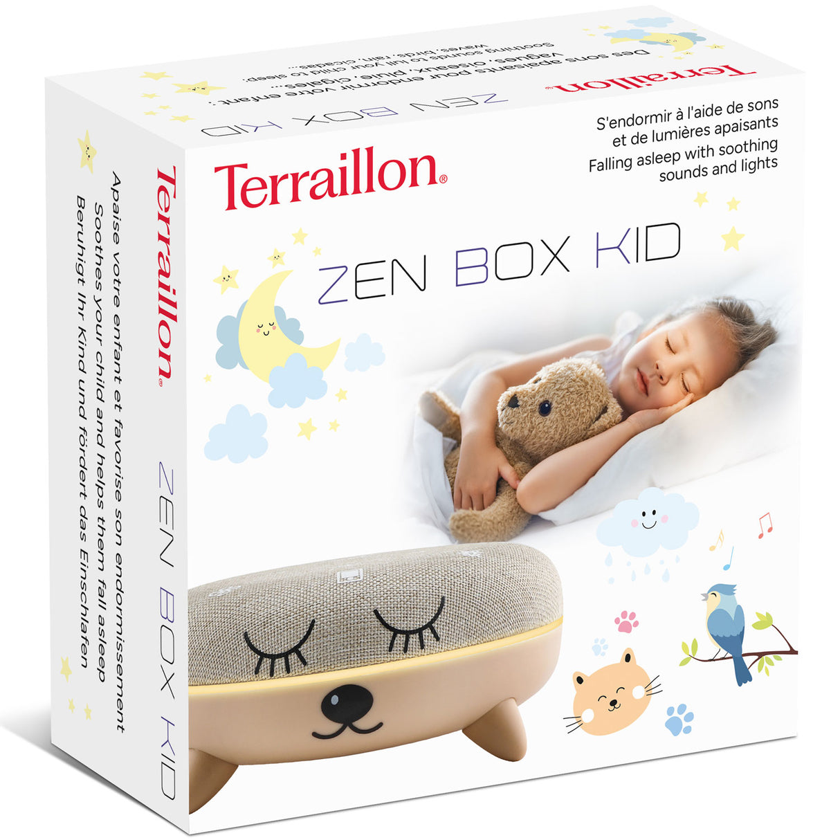 Terraillon Zen Box Kid ljudbox Lugnande ljud, 8 ljusstämningar & Bluetooth