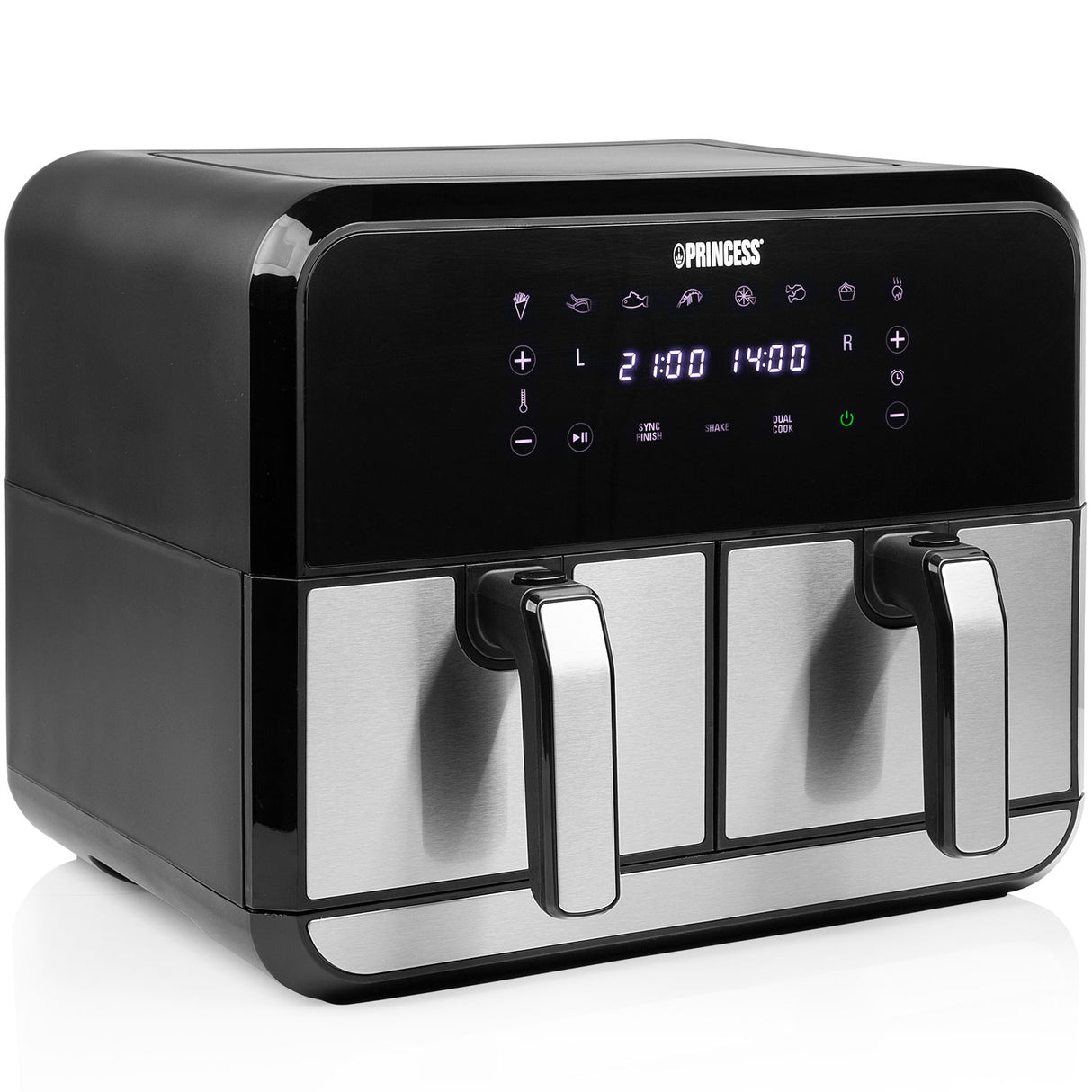 Princess Airfryer Dubbel 2X4l  2400W 1802074 Digital