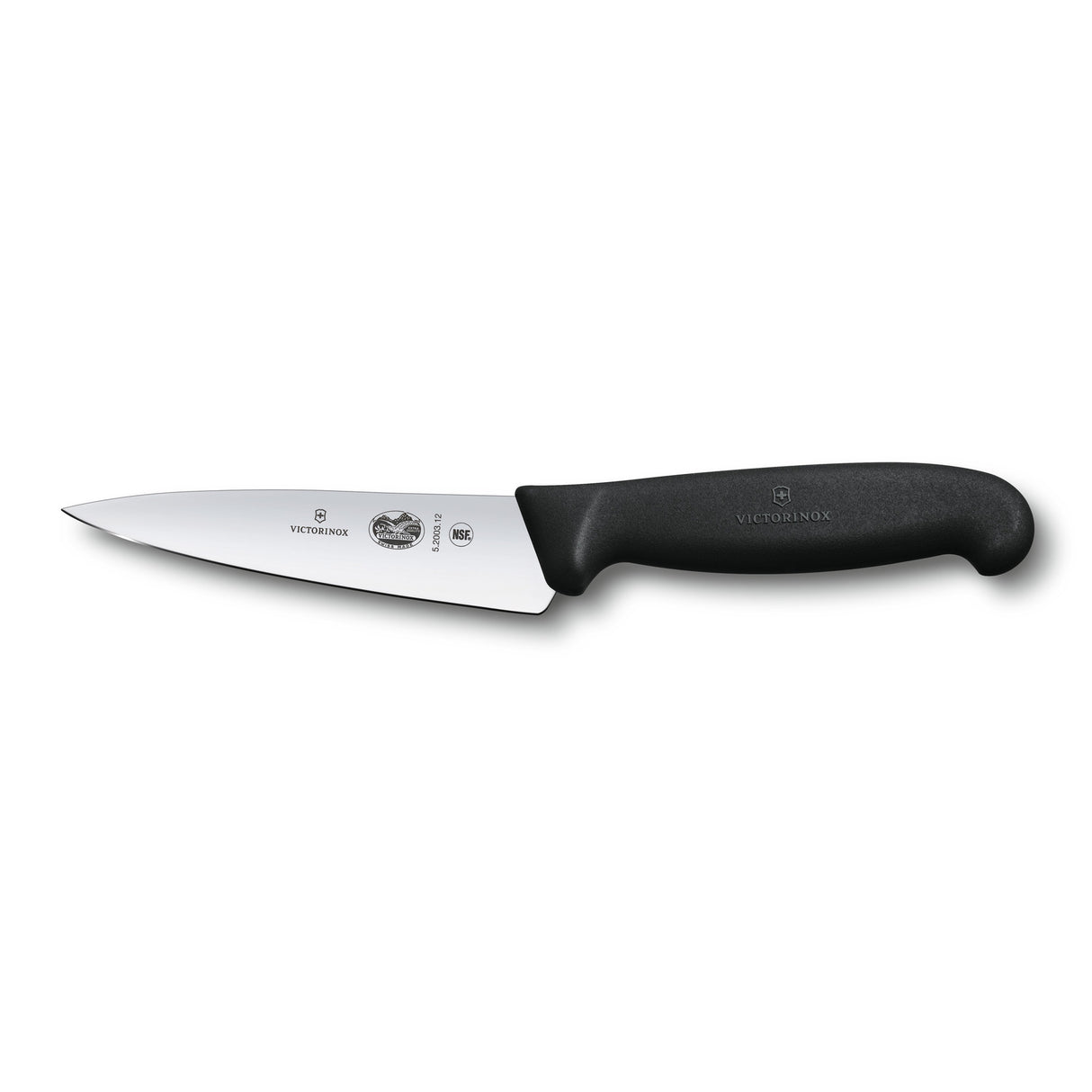 Victorinox Kockkniv, 12 cm, svart Fibrox