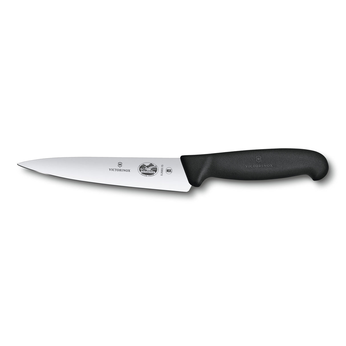 Victorinox Kockkniv, 15 cm, svart Fibrox