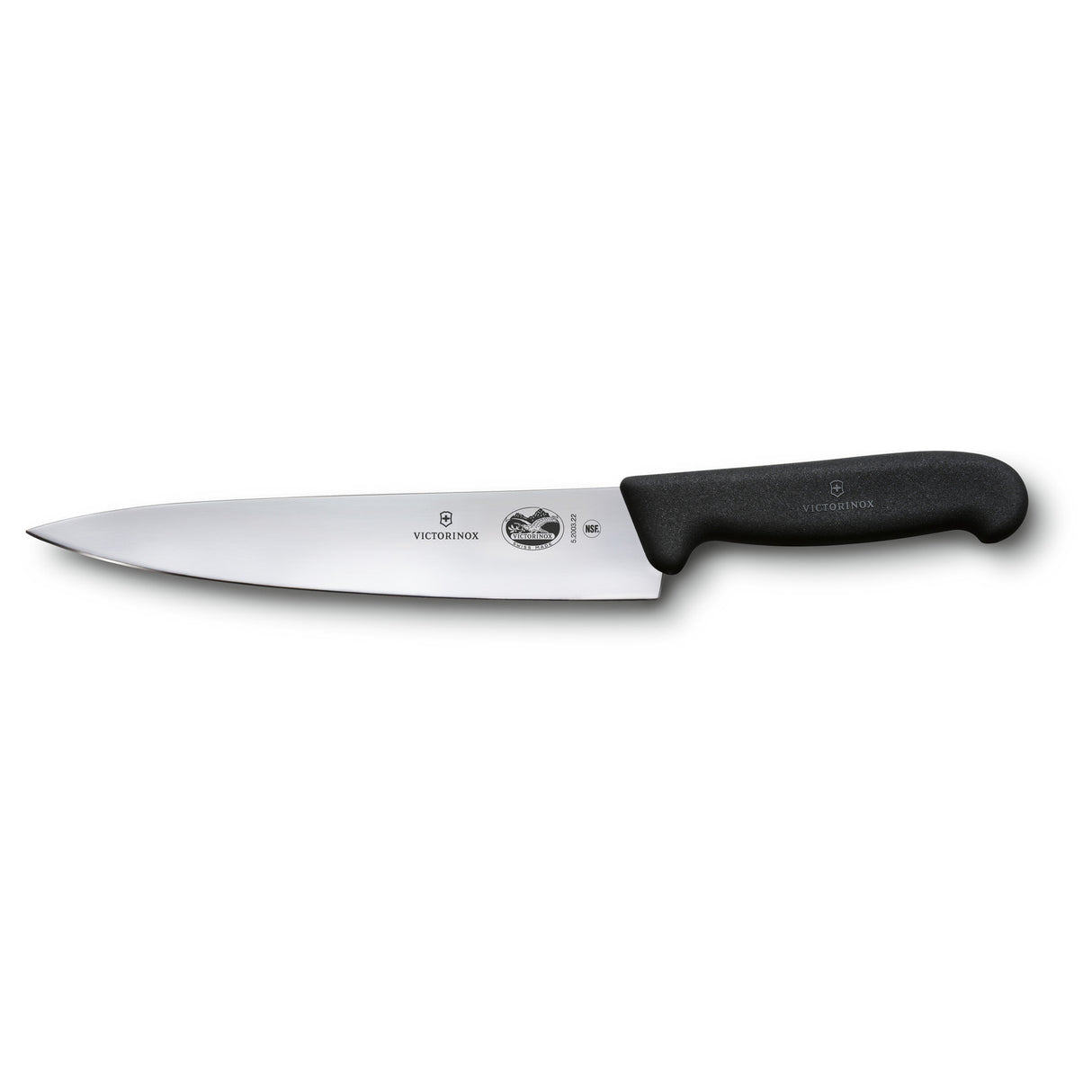 Victorinox Kockkniv, 22 cm, svart Fibrox handtag