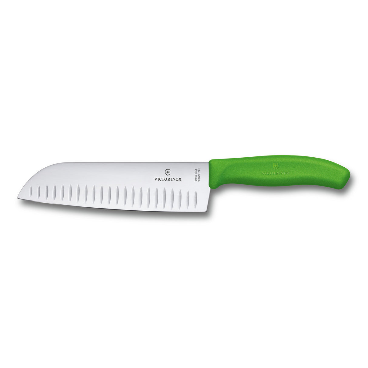 Victorinox Santoku kniv räfflad 17 cm grön, blister