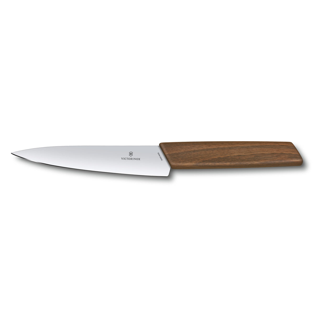 Victorinox Swiss Modern Kitchen Knife, 15 cm, walnut wood,