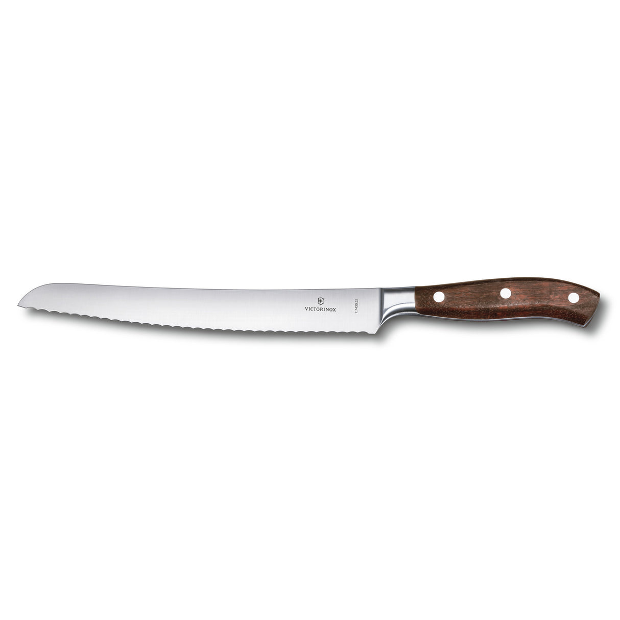 Victorinox Brödkniv, Grand Mâitre, tandad, 23 cm, smidd, träh