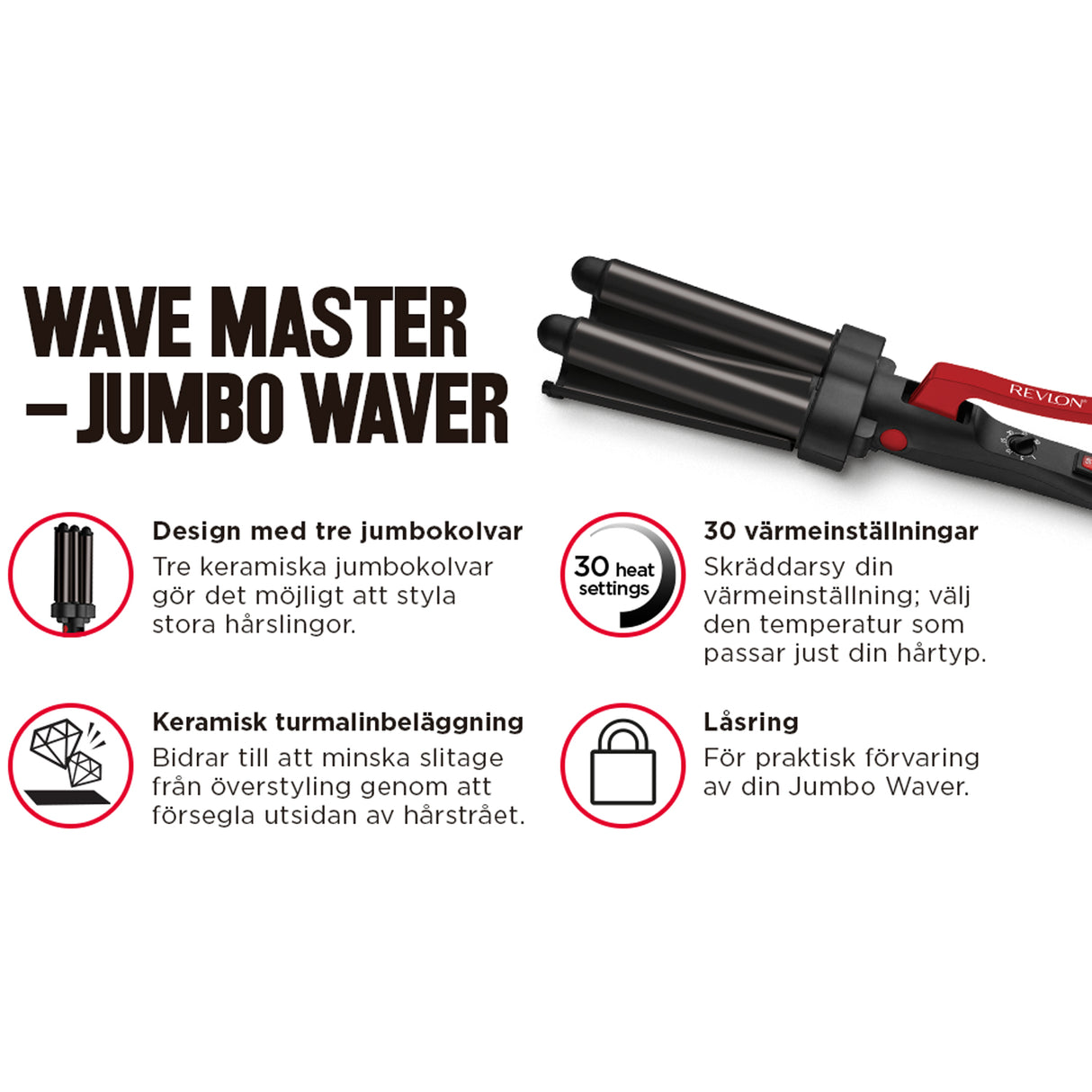 Revlon Wave Master - Jumbo tong RVIR3056