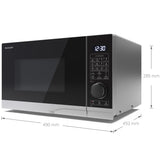 Sharp Mikrovågsugn 25l Digital panel 1050W Grill